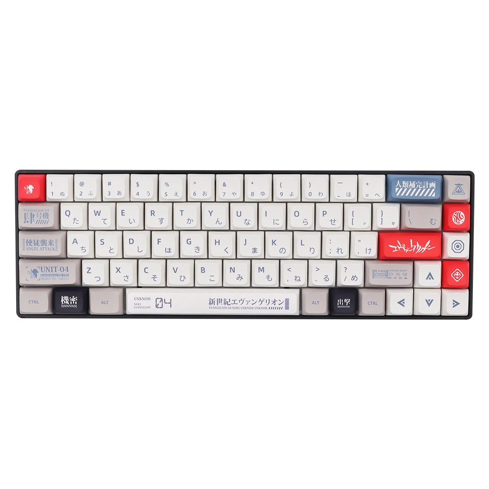 Tema eva animação japonesa keycaps personalizados xda perfil pbt tintura sublimação keycap para gmk mx interruptor teclado mecânico