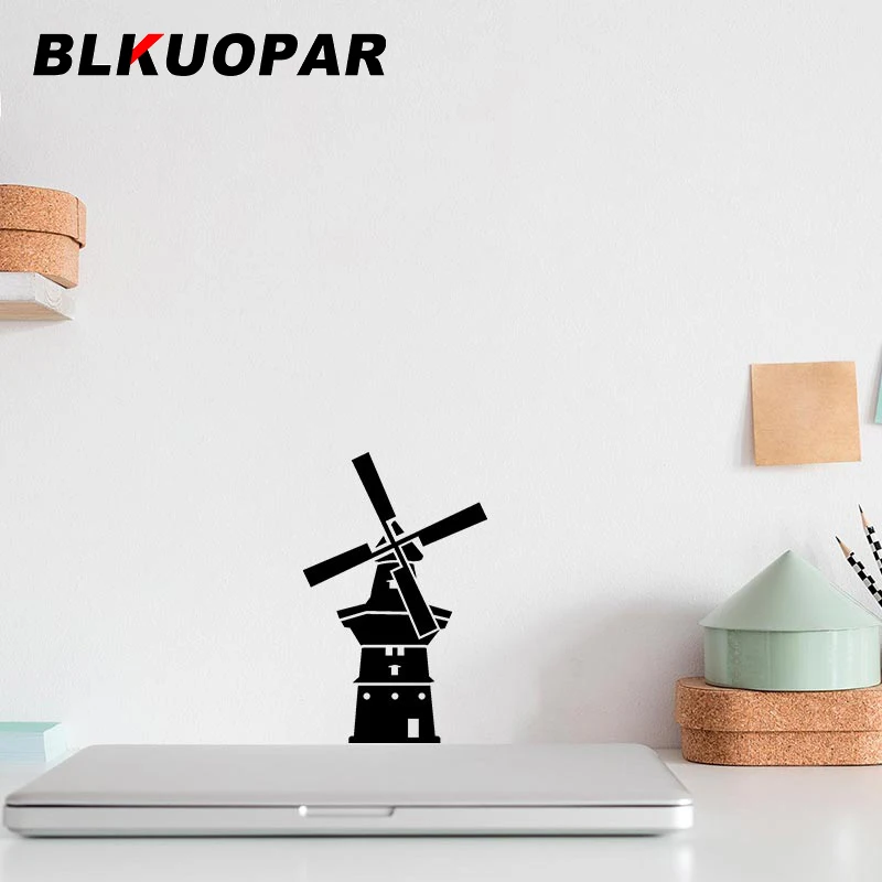 BLKUOPAR for Dutch Windmill Car Sticker Occlusion Scratch Graphics Decal Waterproof Laptop Windshield Laptop Vinyl Car Wrap