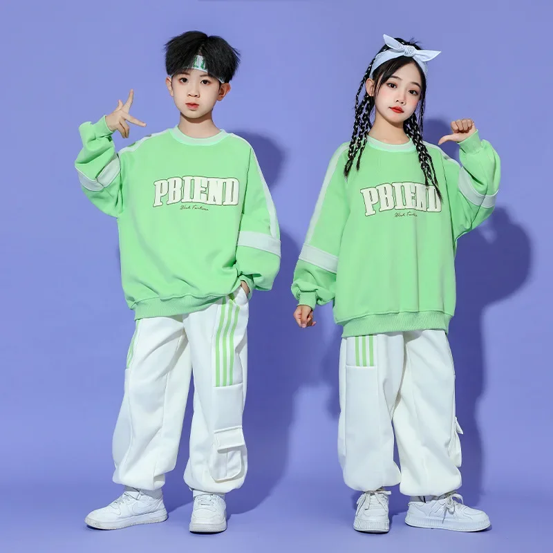 Children's Hip Hop Fashion Clothing Hip Hop Jazz Children's Clothing Male Female Same Style Drum Performance Set