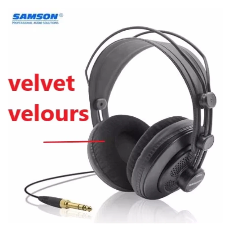 SAMSON SR850 Studio Monitor Headphone Dynamic Headset Semi-Open For Recording Monitoring Music Game Playing Velvet Earpad