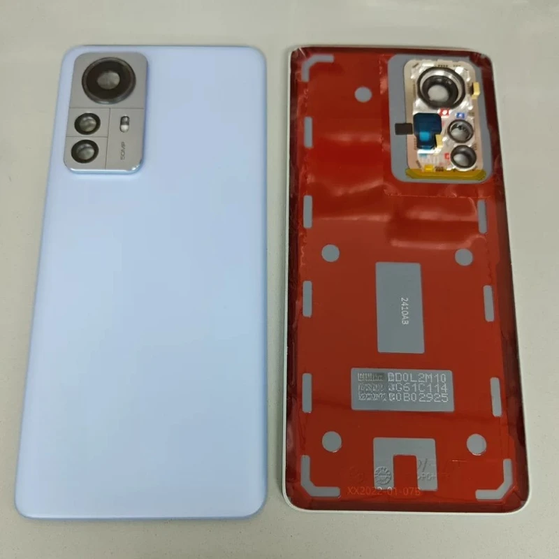 Glass Rear Cover For Xiaomi 12Pro Battery Cover Door Lid Back Housing 2201122C 2201122G With Camera Frame Lens