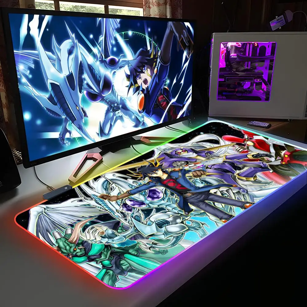 

Yugioh Yusei Fudo Mouse Pad RGB Rubber Computer Laptop Official Game Colored esports Aesthetic Pretty Fashion Luxury Mat