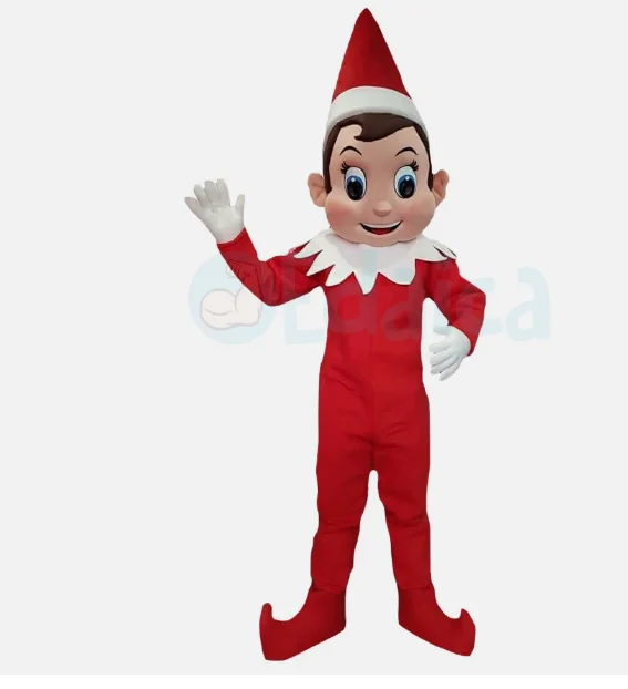 

New Adult Hot Sale LOVE Festival Dress Lovely Elf Mascot Costume Christmas Fancy Dress Halloween Mascot Costume Free Ship