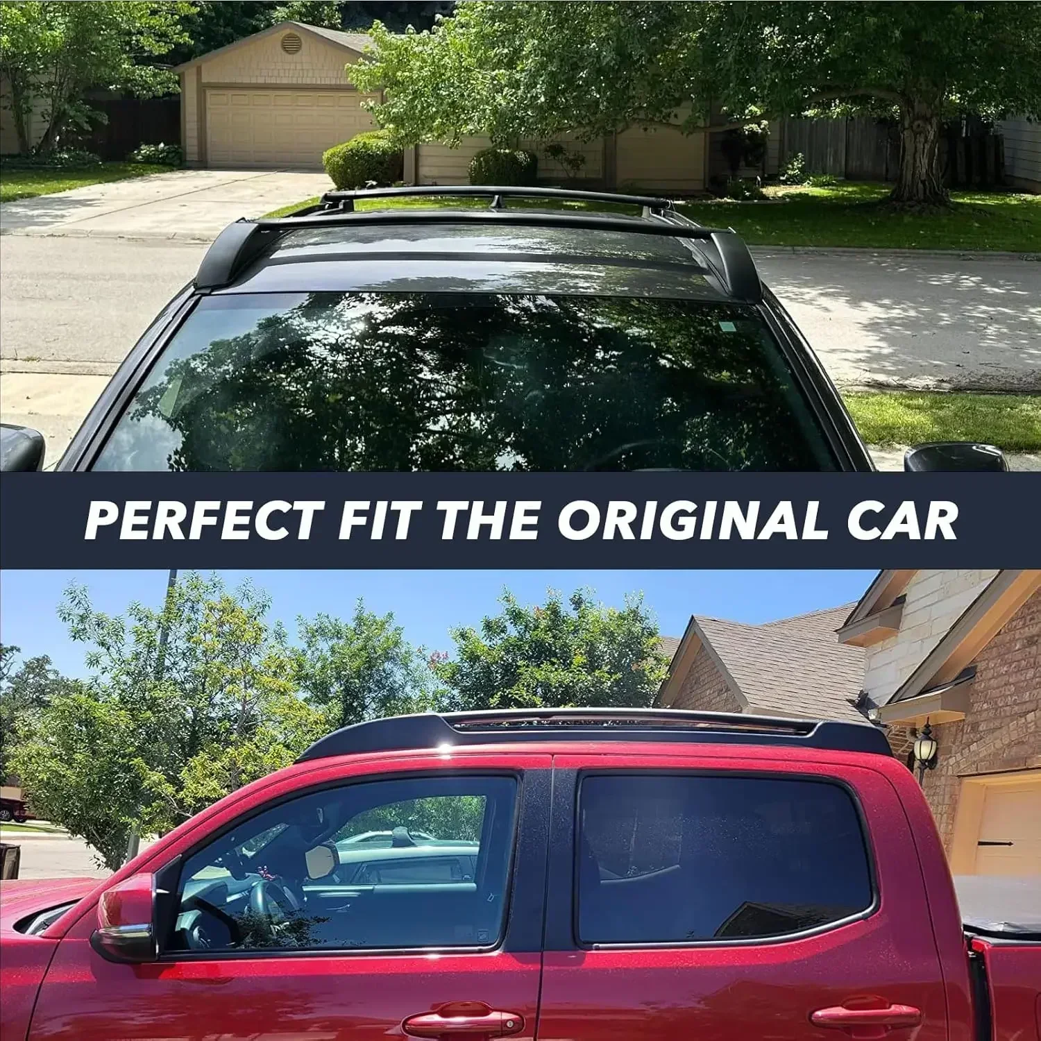 

[Top Quality, Free Shipping!]Roof Rack Cross Bars for 2005-2023 Toyota Tacoma Double Cab - Aluminum Roof Rails Crossbar for Carg