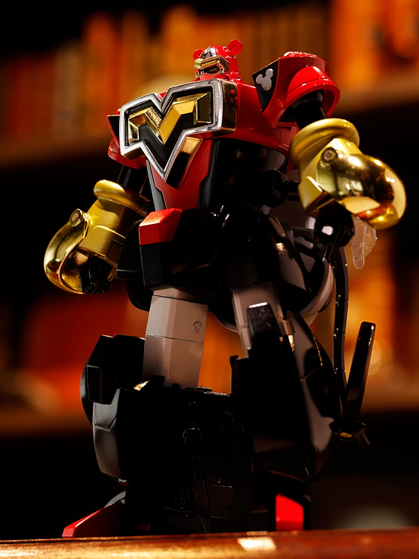 Officially Licensed BANDAI CHOGOKIN Disney Super Transformation Mickey Mouse Figure Anime Action Model Genuine Toy