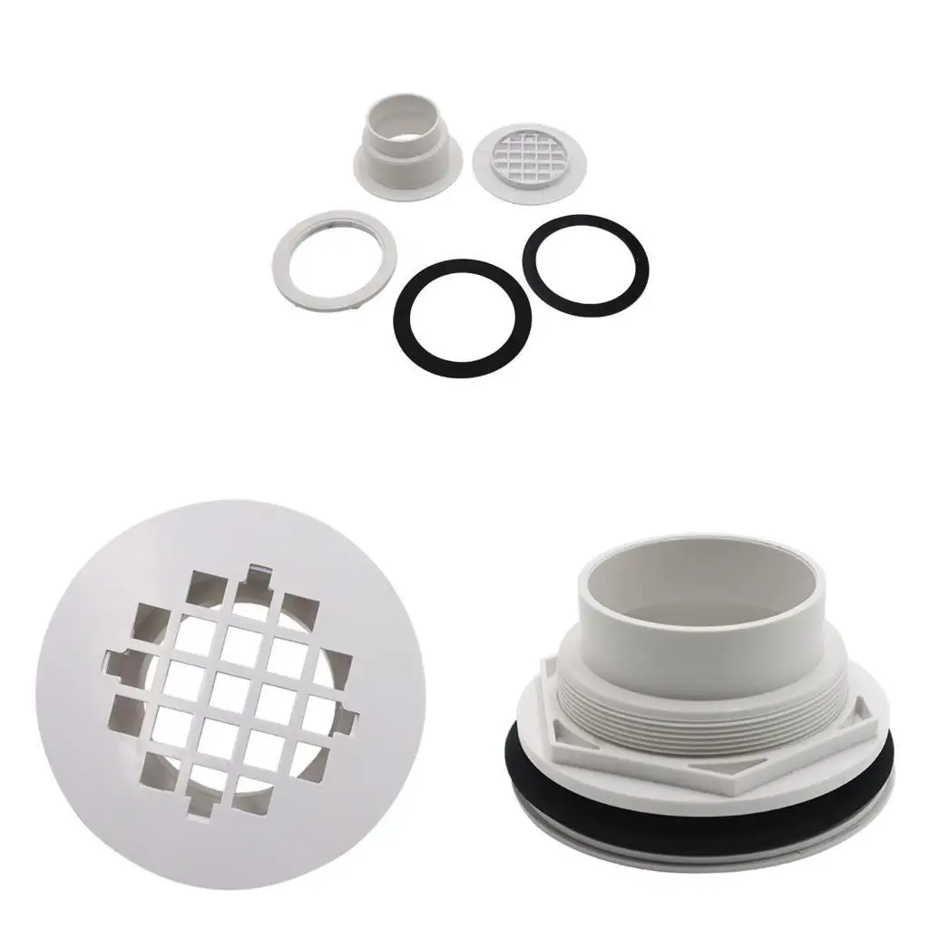 

R9UF Multifunctional Plastic Shower Floor Drain Coupler Accessory Convenient to Enhances Home Tidying Sturdy Plastic Materials