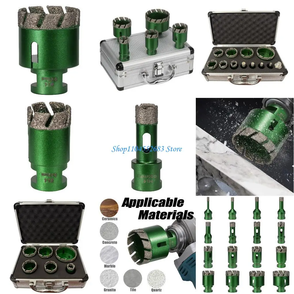 Y6GD تثبيت سريع قطع ثقب النحاس ديامانتين لقطع حجر البلاط 6-50 مللي متر M14 #1