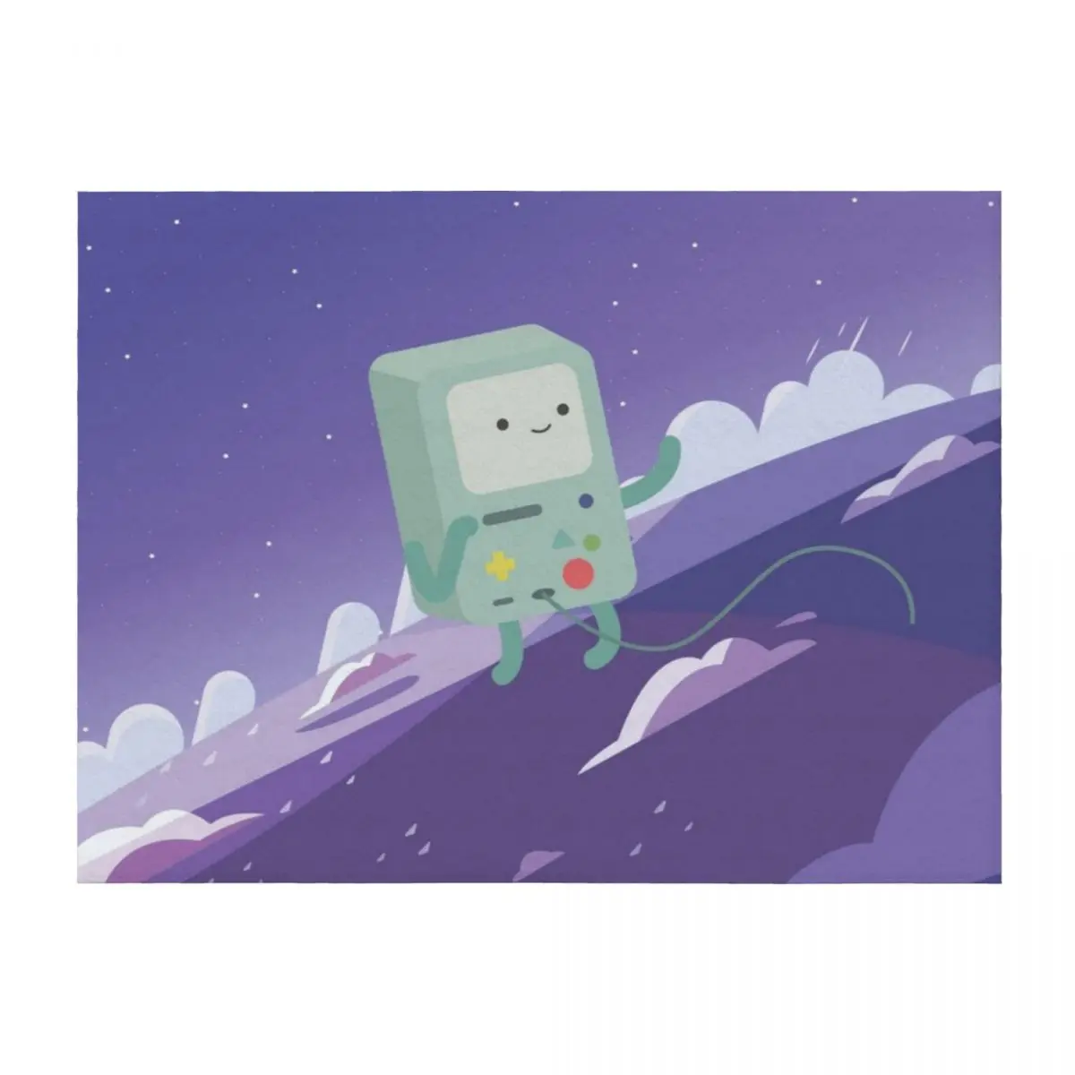 

Floating Bmo (Adventure Time) Throw Blanket Cute Plaid for winter Fashion Sofas warm winter Blankets