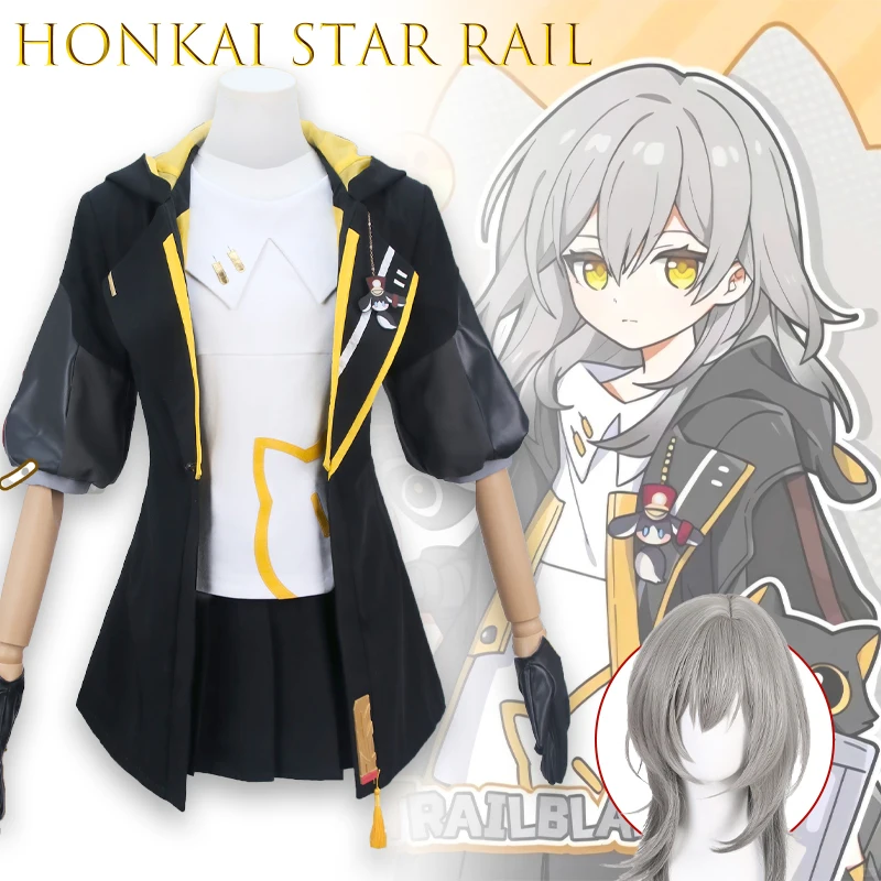 ‌AHonkai Star Rail Little Cat Trailblazer Cosplay Costume Full Set Anime Game Character Outfit Anime Halloween Costumes Game ‌