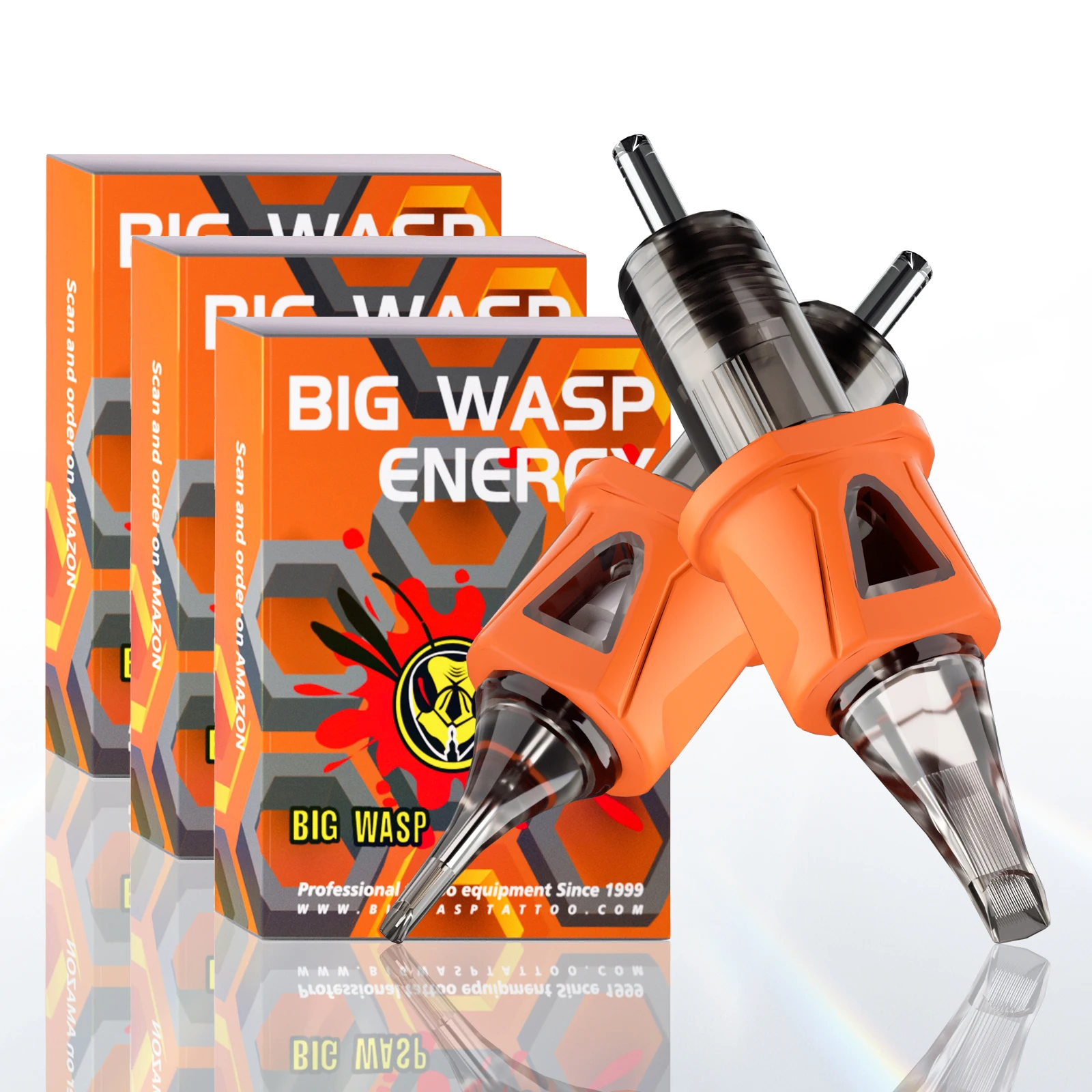 

BIGWASP 5PCS Tattoo Cartridges Needle RL/RS/RM (0.30mm/0.35mm) Disposable Sterile Permanent Makeup Tattoo Needle Tattoo Supplies