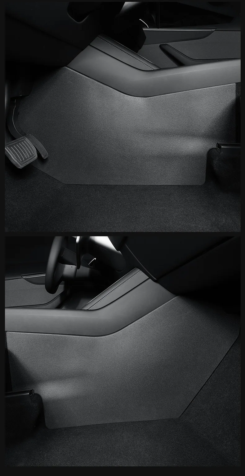 Für Tesla Model Y L 2026 Mittelkonsole Seitlicher Anti-Kick-Schutz Abdeckung Model Y Juniper 2025 TPE Schutzaufkleber Zubehör – Detail 7