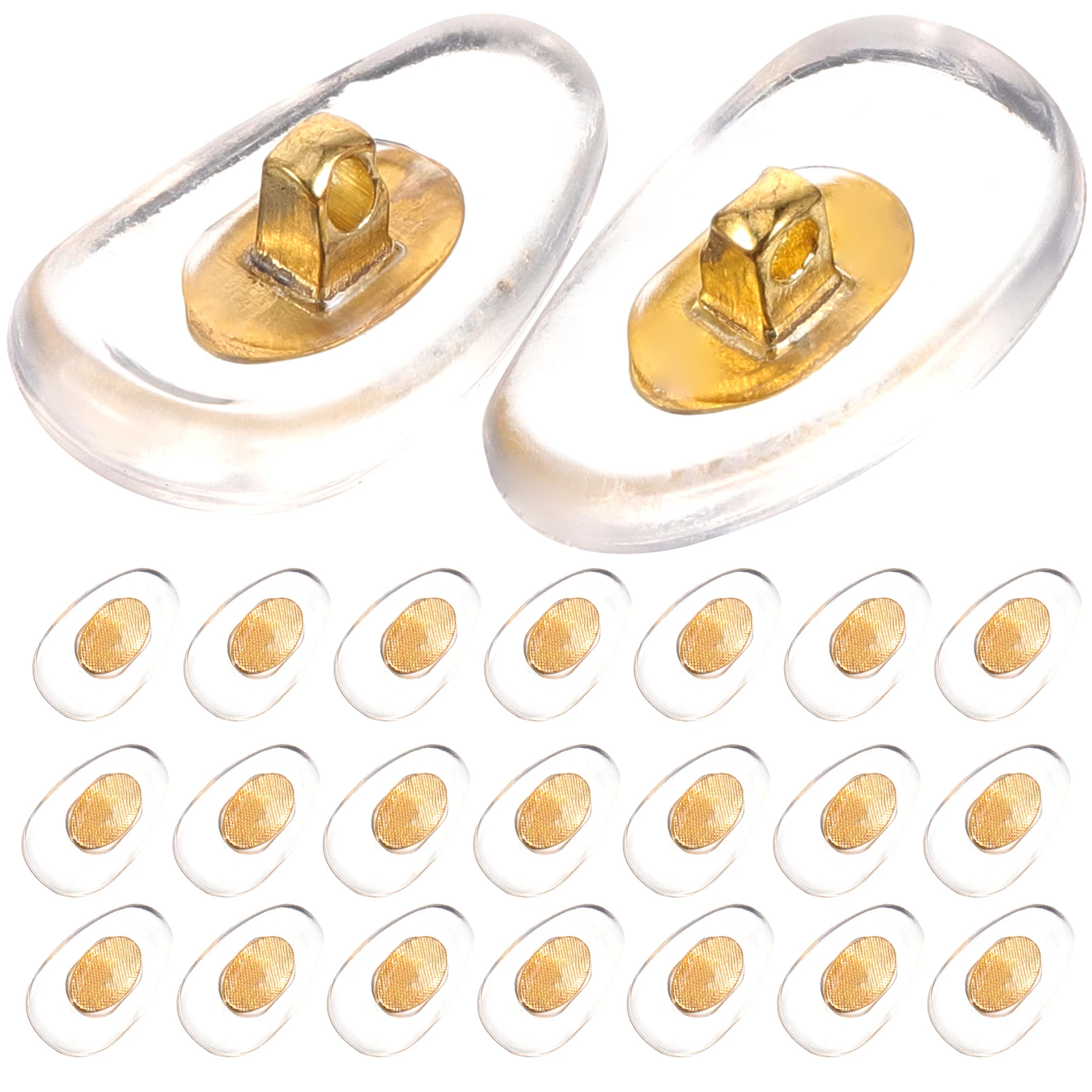 

25 Pairs Nose Bridge Pads for Glasses Eyeglasses Replacement Silica Gel