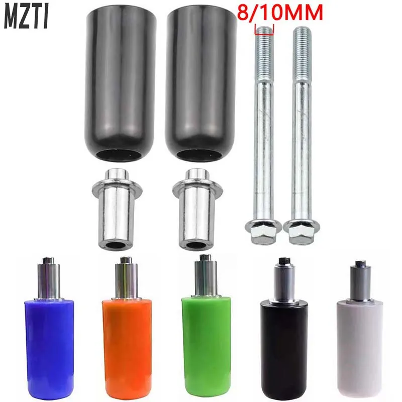 

New 1Set 8/10MM Universal Large Motorcycle Frame Sliders Anti Crash Protector Glue Stick Retrofitting Safety Bar