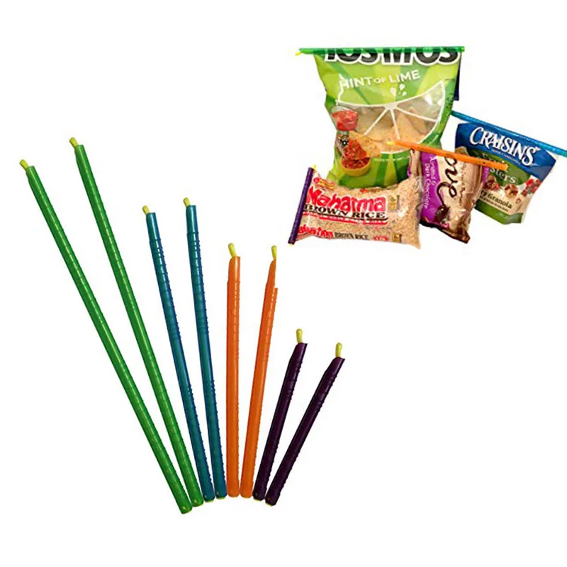 5pcs 36cm Plastic Bag Sealer Clips Sticks Chips , Never Waste Food, Slim Sticks for Easy storageselladora de bolsas plastics