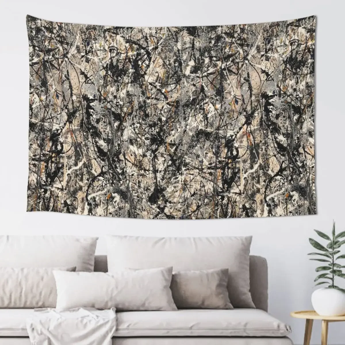 Cathedral Jackson Pollock Tapestry Cute Decor Anime Decor Tapestry