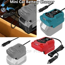 Cigarette Lighter Plug Mini Car Battery Charger for Makita/Milwaukee Replacement For Dewalt 18VBattery Charger with LED Indi