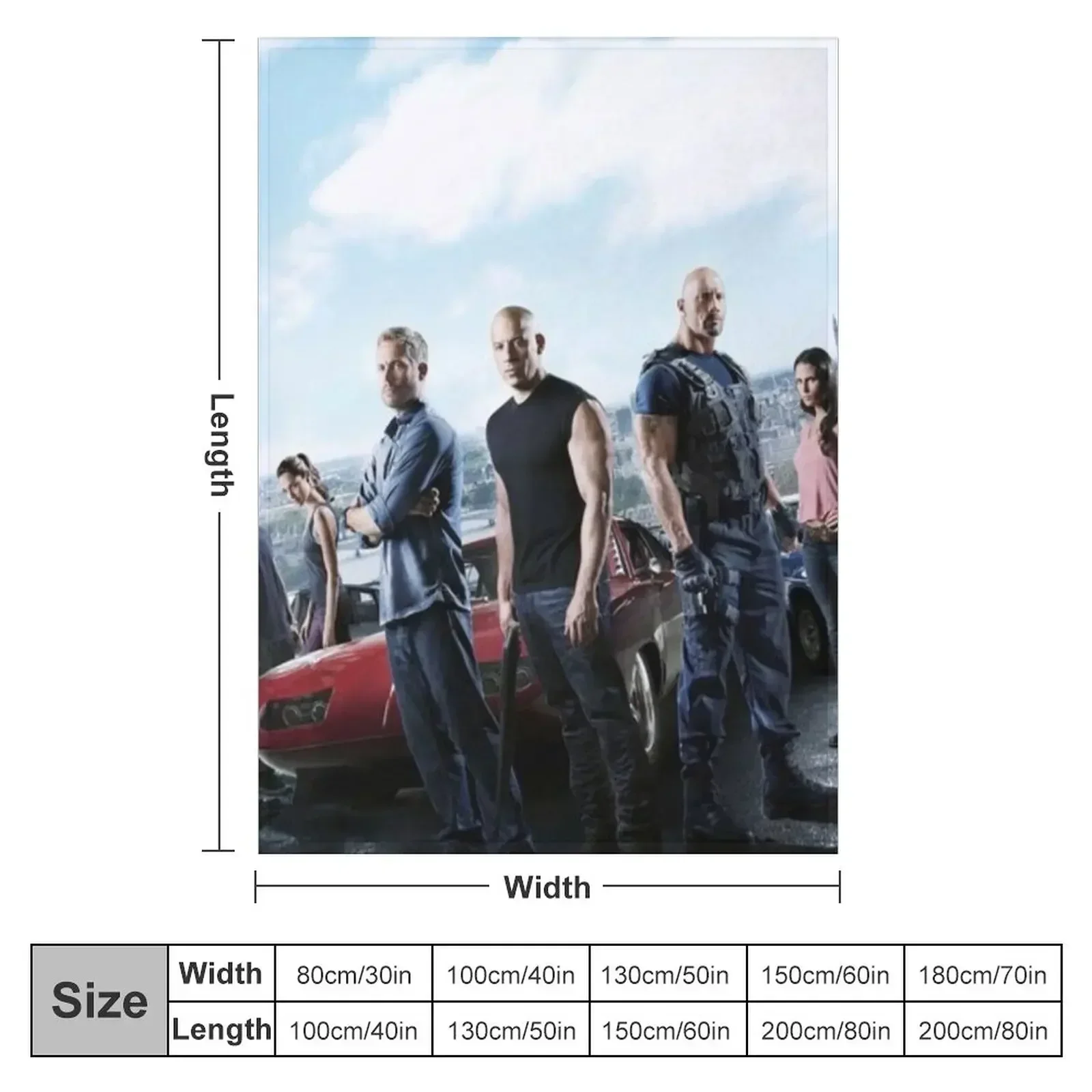 New fast and furious Throw Blanket Heavy Furrys Bed linens Blankets