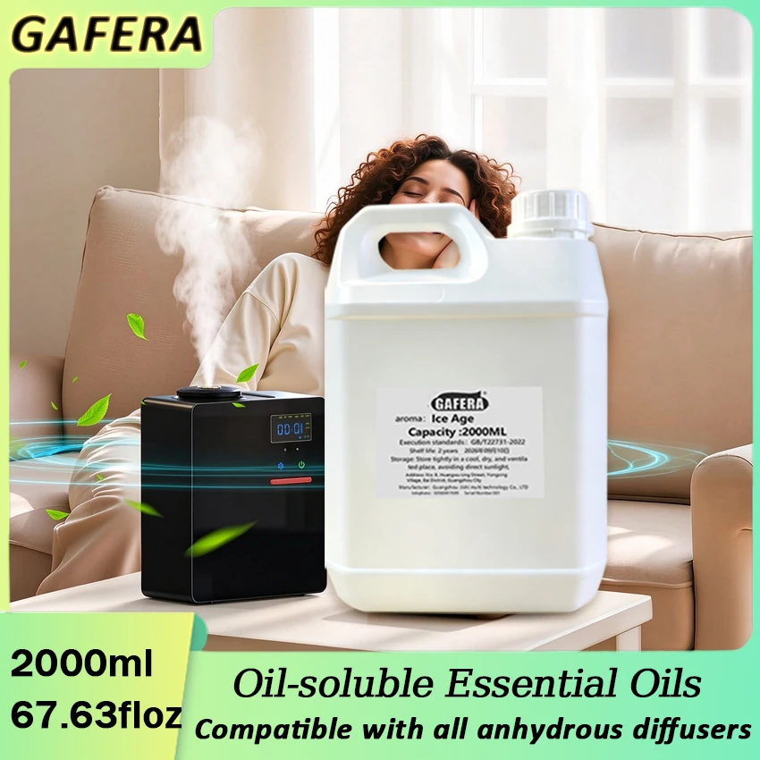 GAFERA Diffuser oil refill, suitable for hotel commercial waterless aroma diffusers, All season Zen tea - 2000ml (67.63floz)