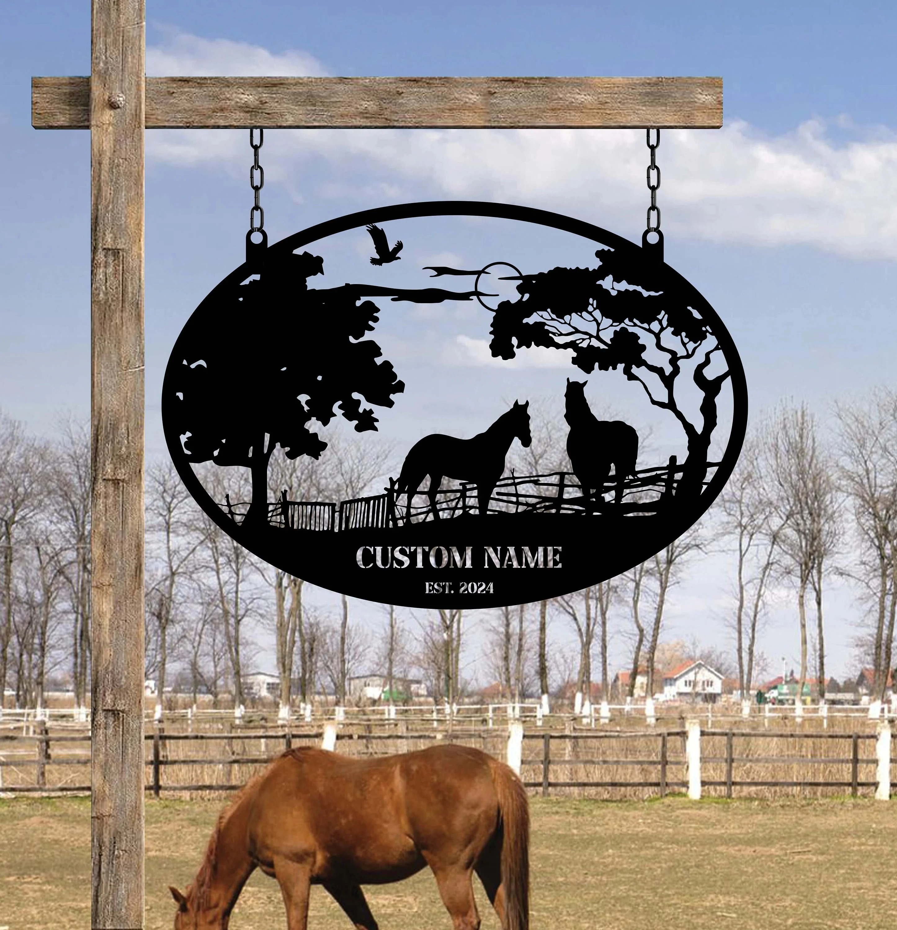 

Custom Horse Ranch Sign Metal Farm Sign Ranch Sign Farm Sign Personalized Farm Sign Farming Signs Horse Sign Gift For Her Home