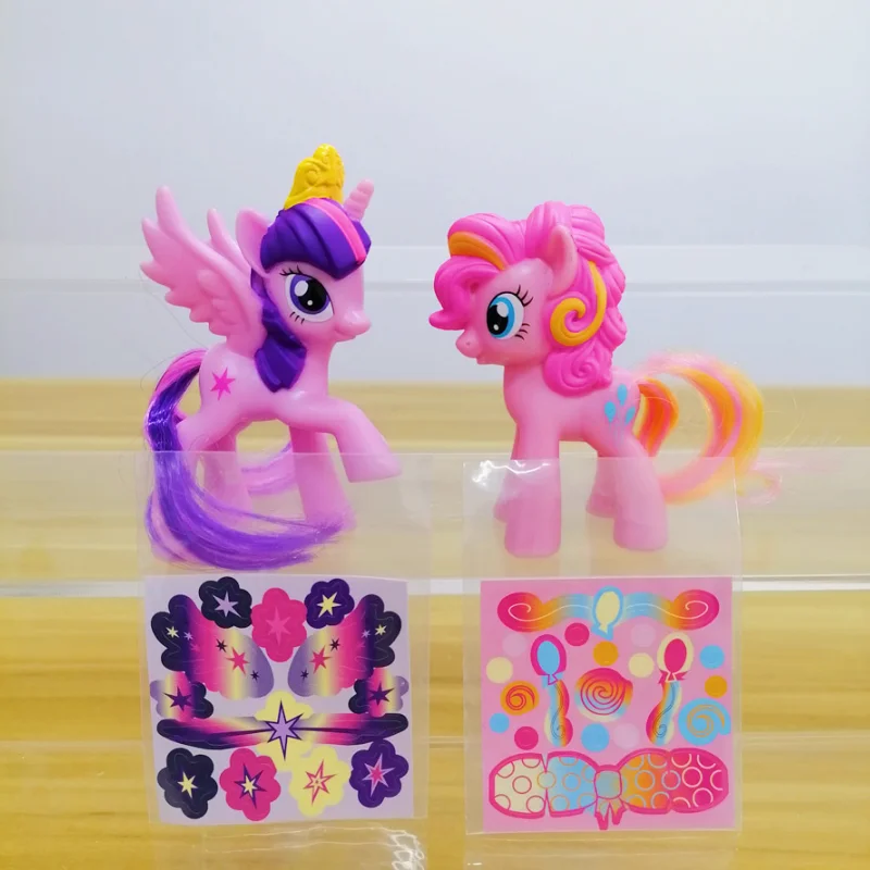 

Genuine My Little Pony Figures Anime Twilight Sparkle Rainbow Dash Applejack Cute Kawaii Models Dolls Toys Kids Gift