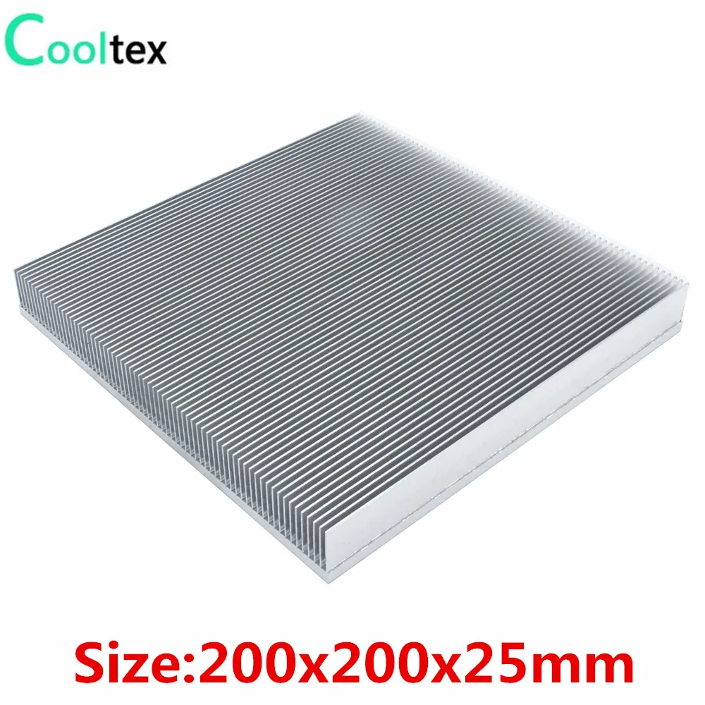 

Aluminum Heatsink 200x200x25mm Skiving Fin Heat Sink Radiator for Electronic LED Cooling Cooler