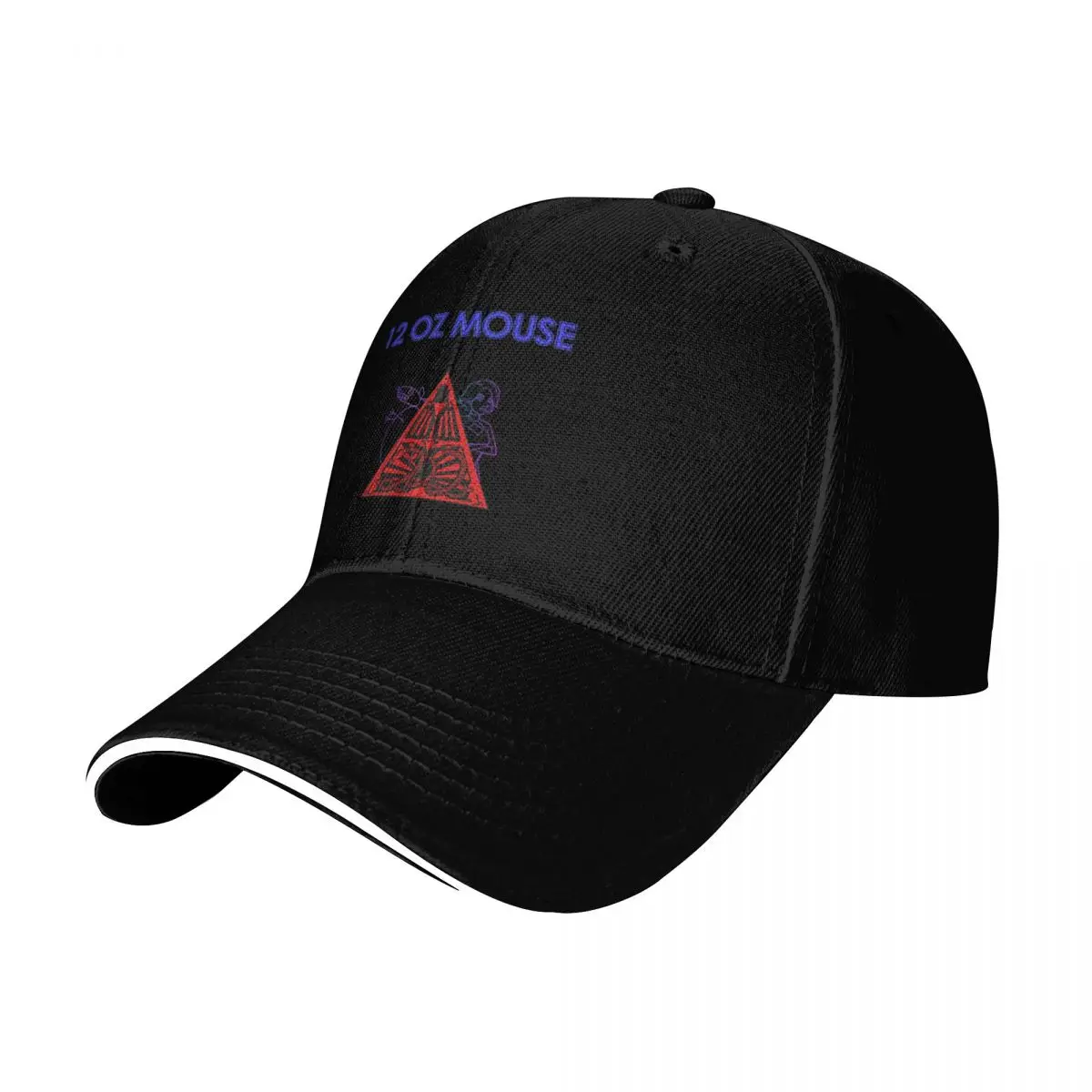 12 Oz Mouse Baseball Cap Strapback Dad Hat Six Panel Structured Crown Sun Protection UPF 50+