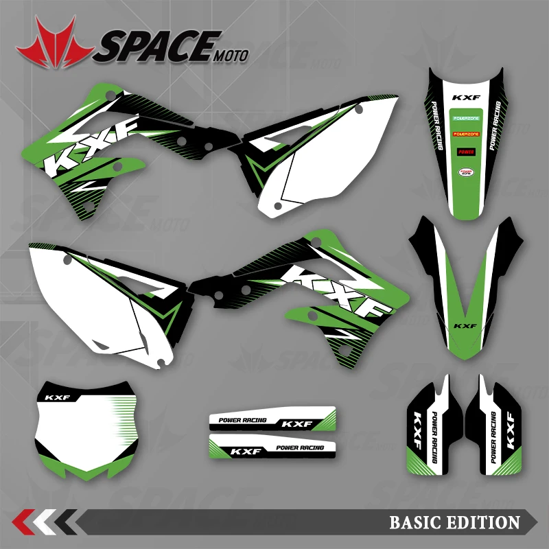 

SPACE MOTO графический фон наклейки наклейки мотоцикл для KAWASAKI 12-15KXF450