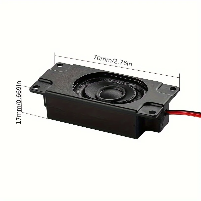2pcs Audio Portable Speakers 3070 Box Speaker 8 Ohm 5W DIY Mini TV Computer Speakers