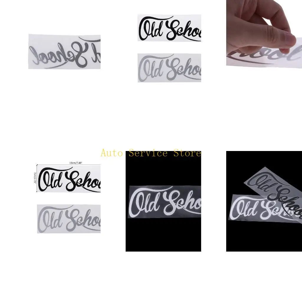 

462A Auto Decorative Sticker 19x7cm OLD SCHOOL Letter Decal Decoration for Car Truck