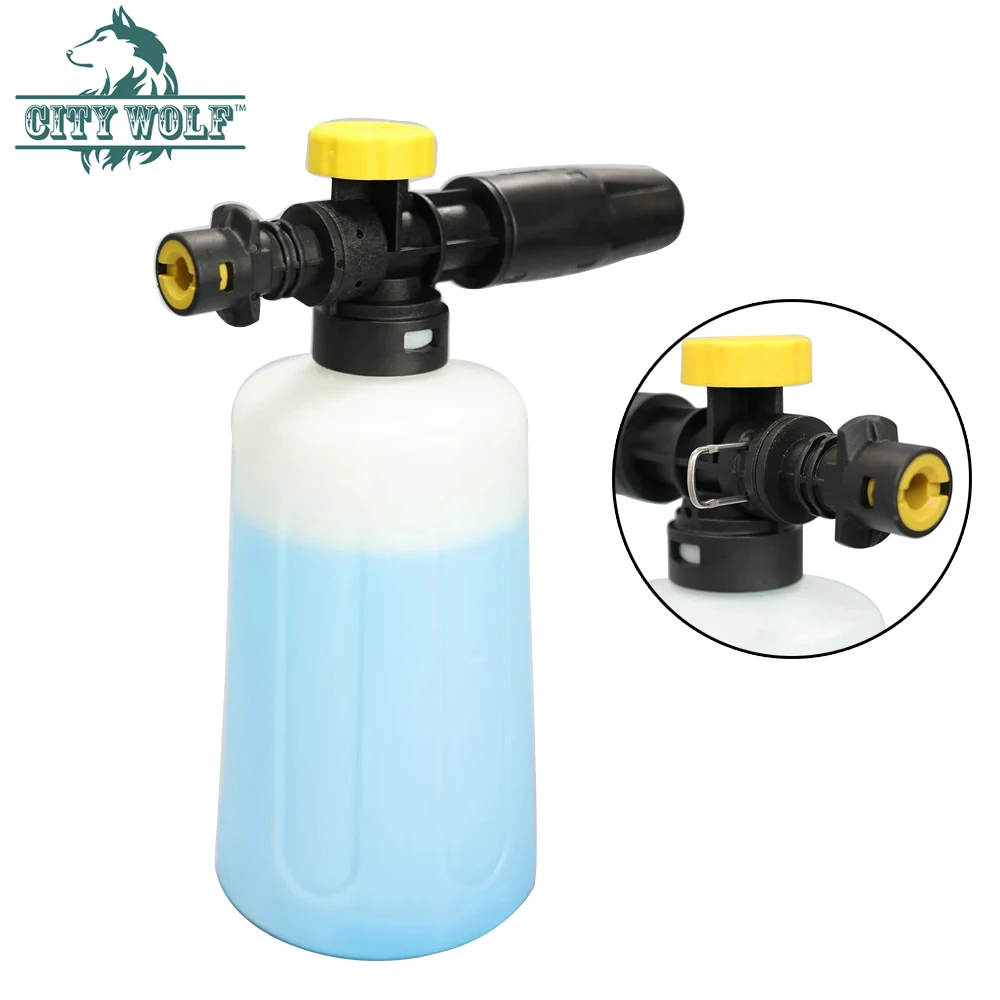 

Snow Foam Lance For Karcher High Pressure Washer Soap Foam Generator Gun Adjustable Sprayer Nozzle Car Clean Auto Accessory