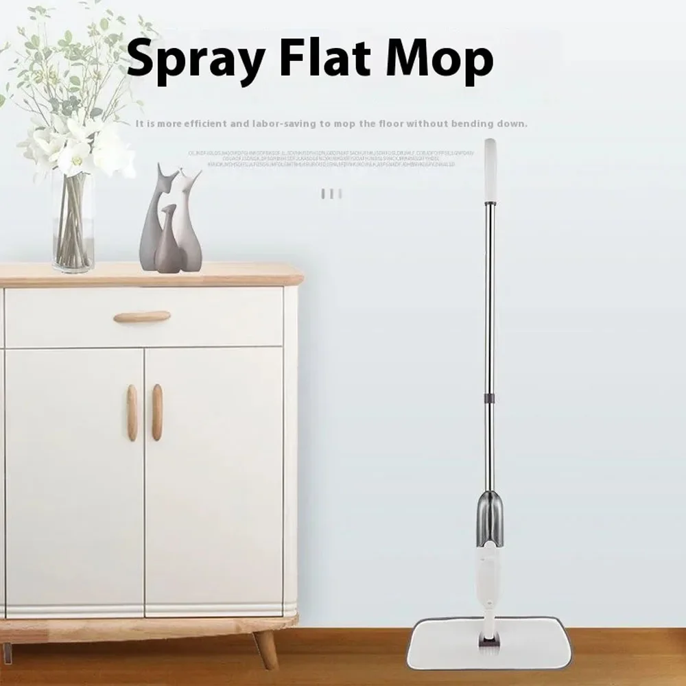 2024 latest spray flat mop, with reusable microfiber pad 360 ° rotary floor cleaning mop, wood floor multi-function mop