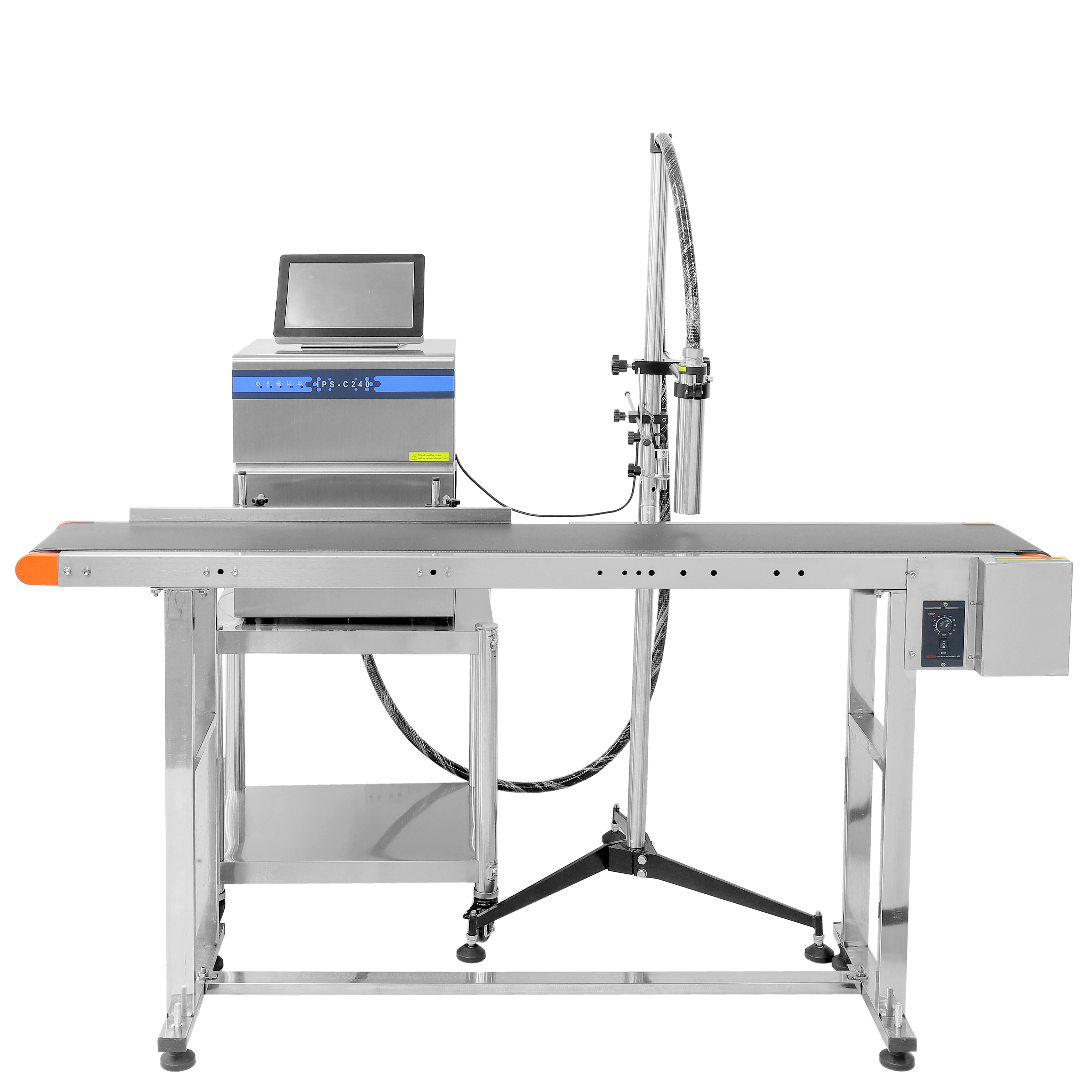 طابعة CIJ بمناسبة نافثة للحبر عالية الإنتاجية للفيلم المرن والرقائق والملصقات والزجاج والمعادن،