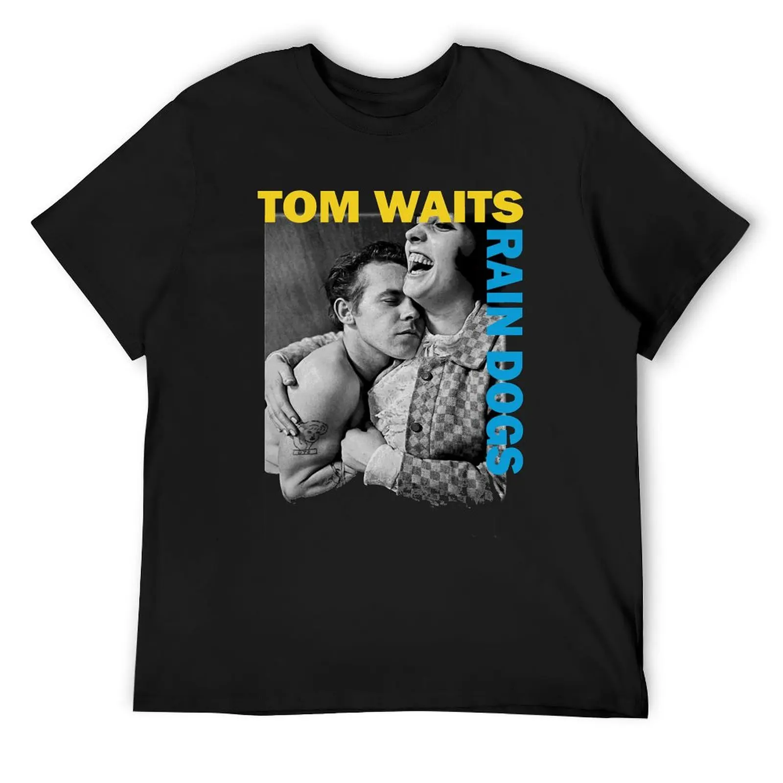 Tom Waits Rain-Dogs T-Shirt sublime street wear plus sizes vintage clothes oversized t shirts for men