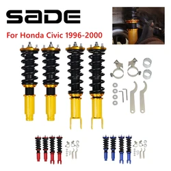 Coilover Struts Spring Shocks Assembly Adjustable Height Spring Shock Absorber Suspension Kit For Honda Civic 1996-2000