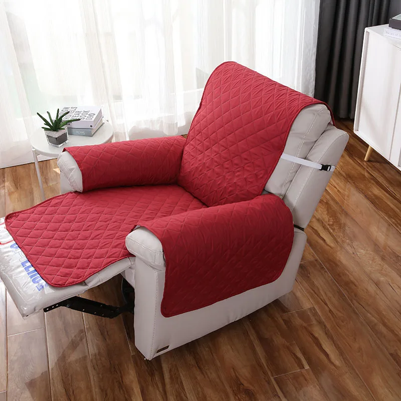 Recliner Coush Cover Integrated Waterproof Sofa Cover European Universal Anti Dirty Pet Sofa Solid Color Protective Pad Case