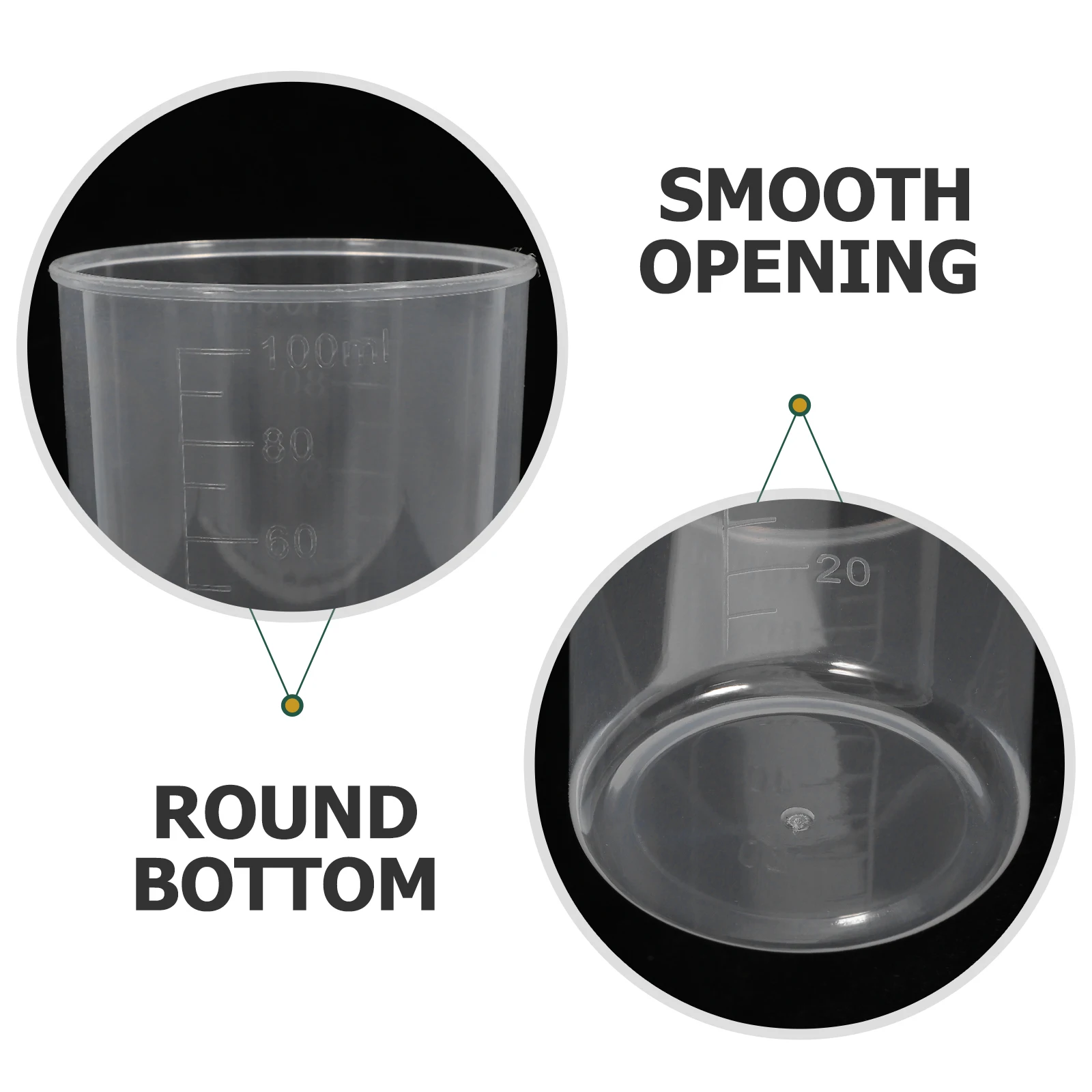 

30 Pcs Measuring Cup Cups Clear Beaker Transparent Small for Liquids Set Student