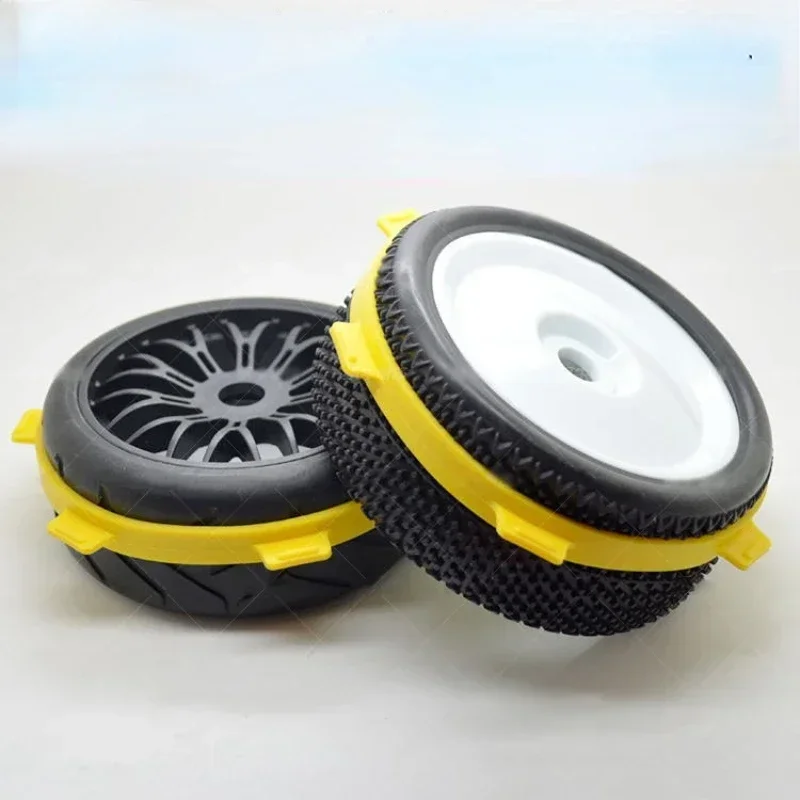 2 pezzi di gomma per montaggio su pneumatici fasce per colla diametro 85mm per parti RC 1/8 Buggy 1/10 strumenti per accessori per camion a percorso