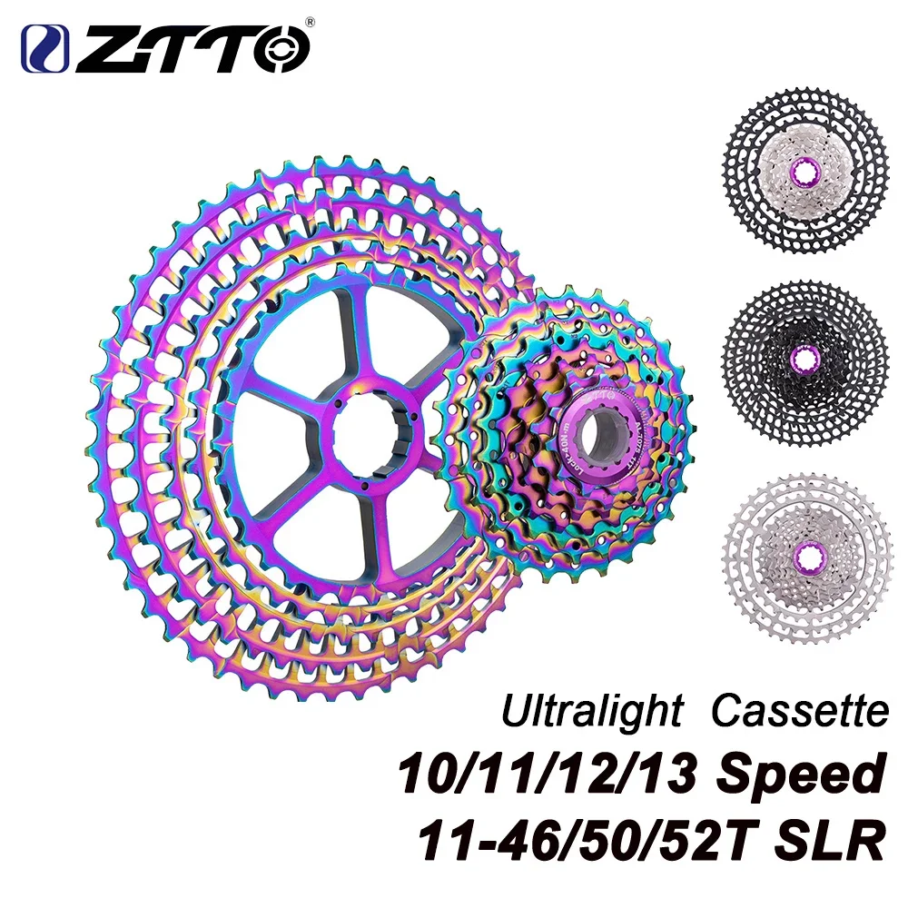 Сверхлегкая кассета ZTTO для горного велосипеда, 10s 11s 12s 13s 11-46T/11-50T/11-52T ulт, Звездочка для горного велосипеда, широкое соотношение, свободное колесо с ЧПУ, система HG Сверхлегкая кассета ZTTO для горного велосипеда, 10s 11s 12s 13s 11-46T/11-50T/11-52T ulт, Звездочка для горного велосипеда, широкое соотношение, свободное колесо с ЧПУ, система HG