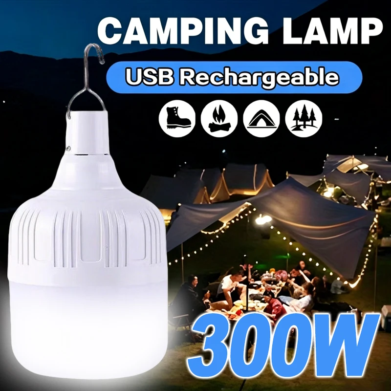 HEINAST Portable Outdoor Camping Lights USB Rechargeable lamp LED Emergency Bulb Hook High Power Tents Lantern Night Lights Bulb