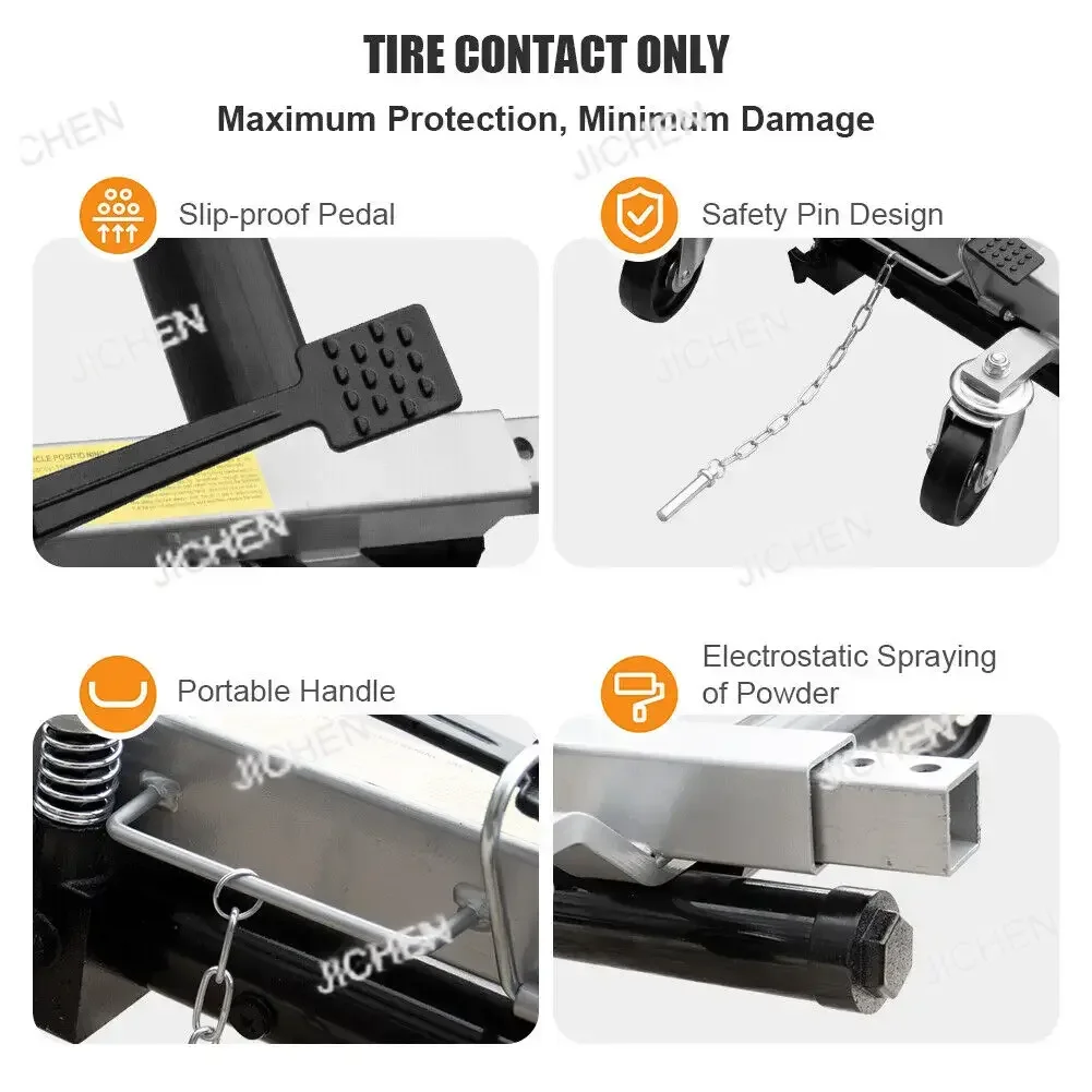 CE 4T بالجملة عجلة السيارة الهيدروليكية دوللي الذهاب مجموعة الرافعات مركبة 1500LB السيارات سحب نقل موقف عجلة دوللي سيارة المحرك أداة تتحرك #3