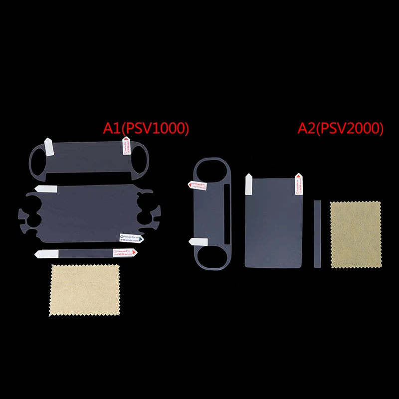 

Front and Back Screen Protector Film for PS Vita PSV1000/2000 Transparent