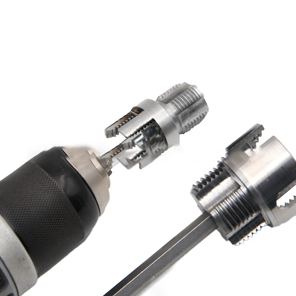 2pcs Pvc Pipe Threader Maker Kit 4-point 6-point Internal External Integrated Water Pipe Thread Opener Pipes Tapping Tools