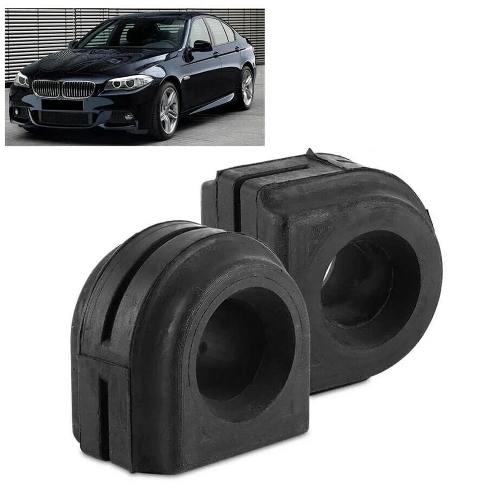 2pcs Front Axle Stabilizer Sway Bar Bushing For F10 F11 F12 OE 31356777933  Rubber Black Quality Accessories For Vehicles