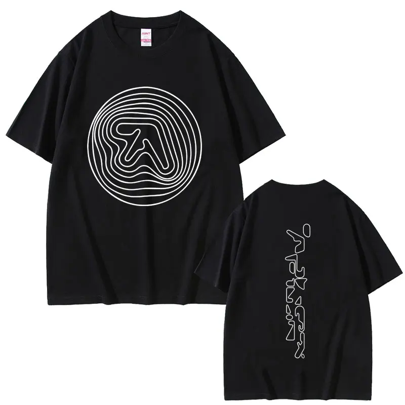 

Aphex Twin Graphic T Shirt Men Women Clothing Punk Gothic Vintage Short Sleeve T-shirt Men's Casual Cotton Crewneck T-shirts