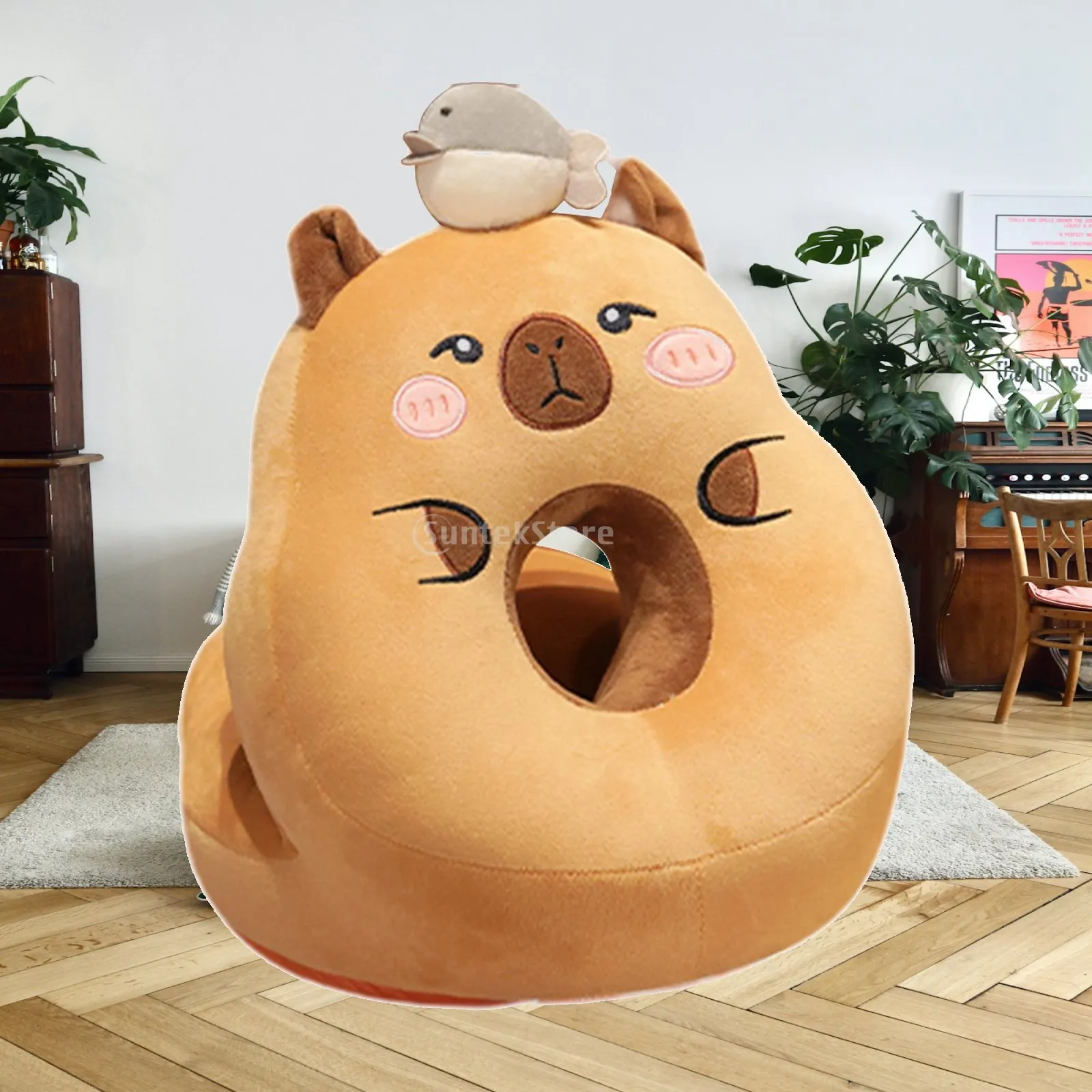 Sleeping Pillow Capybara Stuffed Animal Capybara Design Fun Lightweight Face Pillow Classroom Pillow for Kids Girls