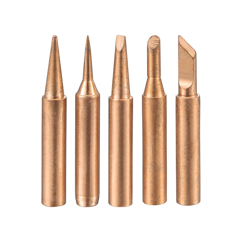 

5Pcs Lead-free Soldering Iron Tip I+B+K+3C+2.4D Series 4mmx41mm Replacements for Soldering Station Solder Iron Head Repair Tools