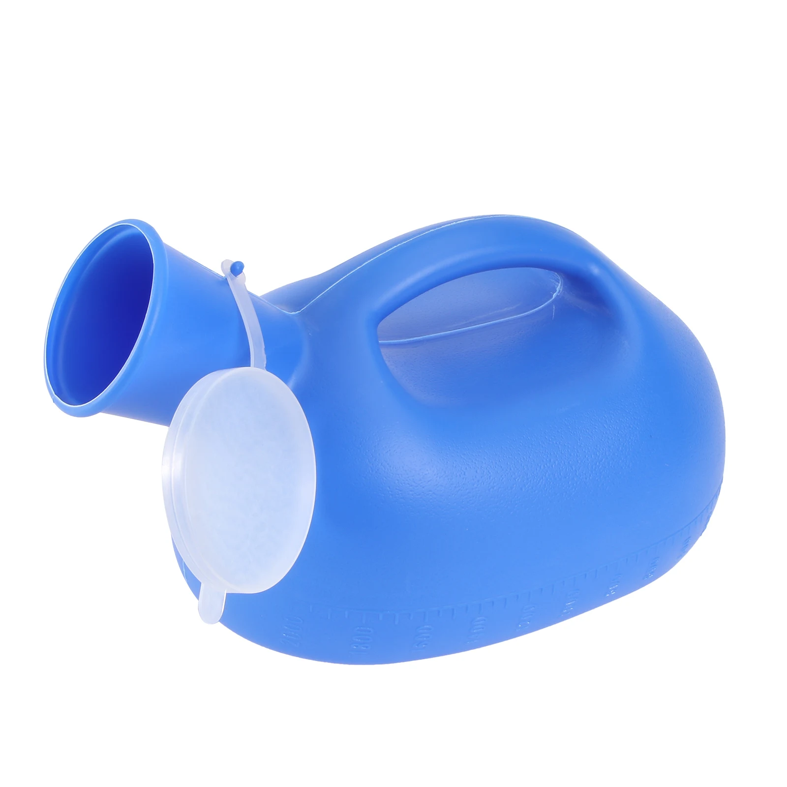 

1pc Deodorant Urinary Pot Lightweight Portable Toilet for Elderly Men Blue Travel Outdoor Pee Container Bottle Trapezoid Spout