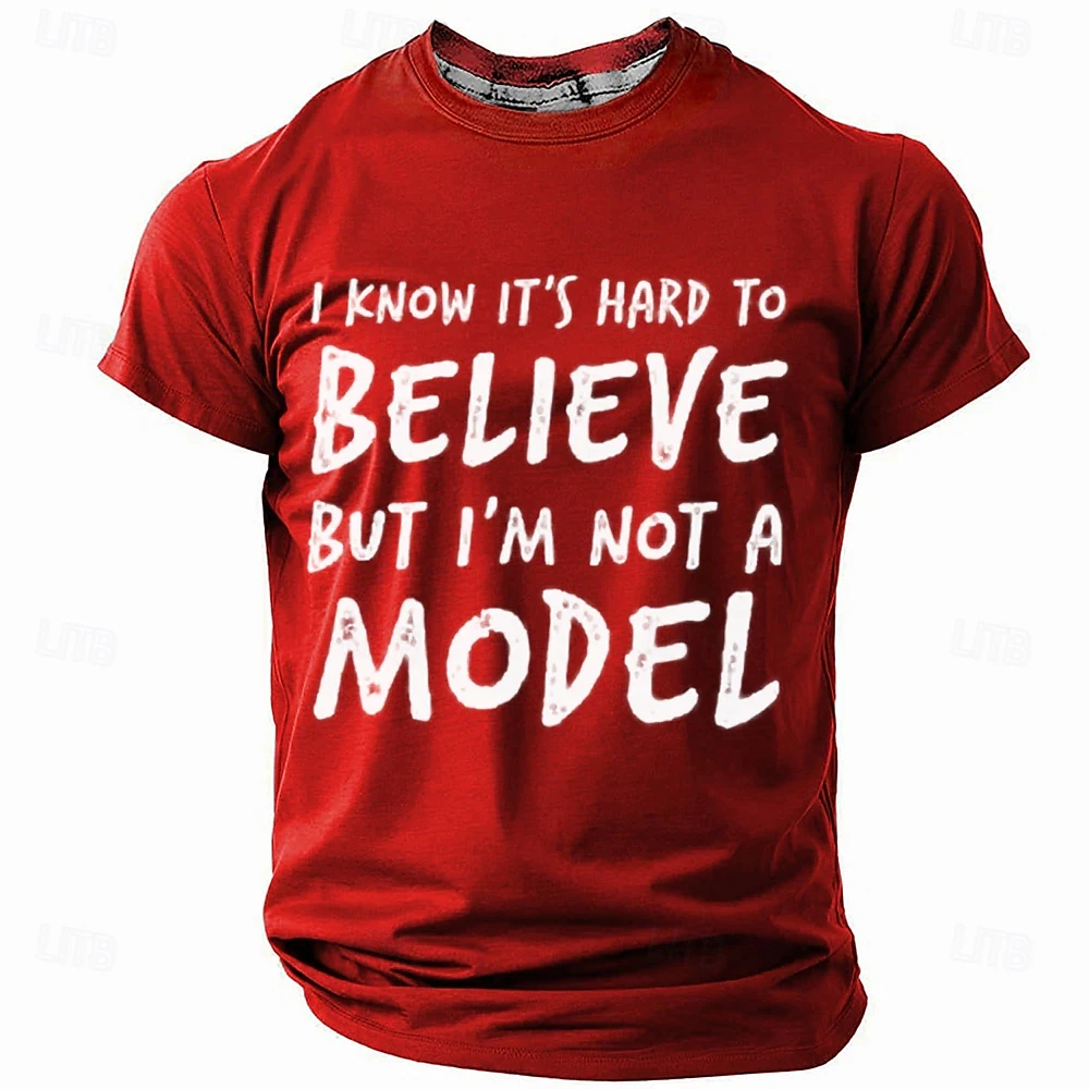2025 New Men's T-shirt  Plus Size Men's Short Sleeve Tee Clothing Letter Print  T Shirts For Men Summer Street T-shirts Clothes