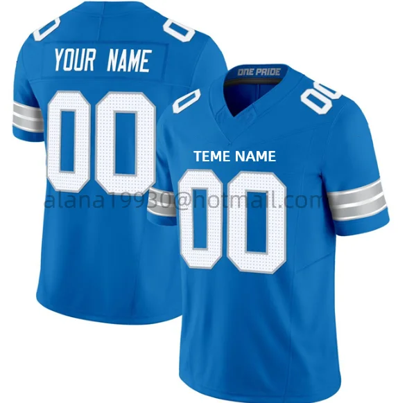 

Custom Detroit F.U.S.E. Football Jersey Amon-Ra St. Brown #97 Aidan Hutchinson #26 Jahmyr Gibbs #16 Jared Goff 20 Barry Sanders