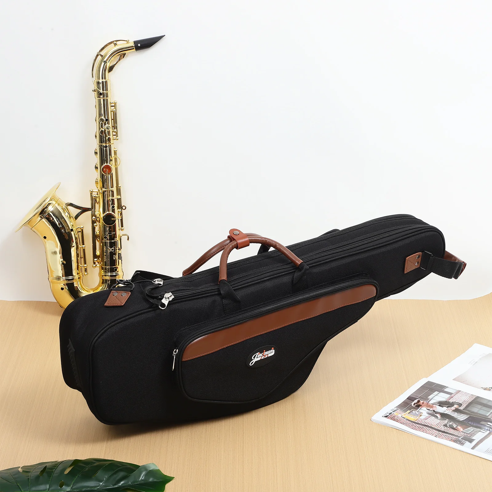 Tenor Sax Gig Bag Flat Saxophone Musical Instrument Alto Container Carrying Case